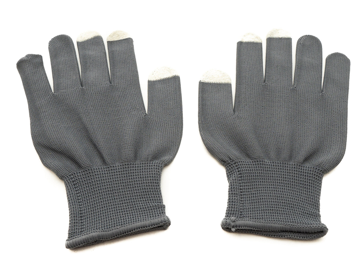 SYSTEM-S Anti-Slip Fabric Gloves for Smartphones Touch Screens in Grey