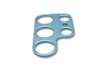 SYSTEM-S Camera Protection Lens Cover Aluminum for Samsung Galaxy S22 Ultra in Blue