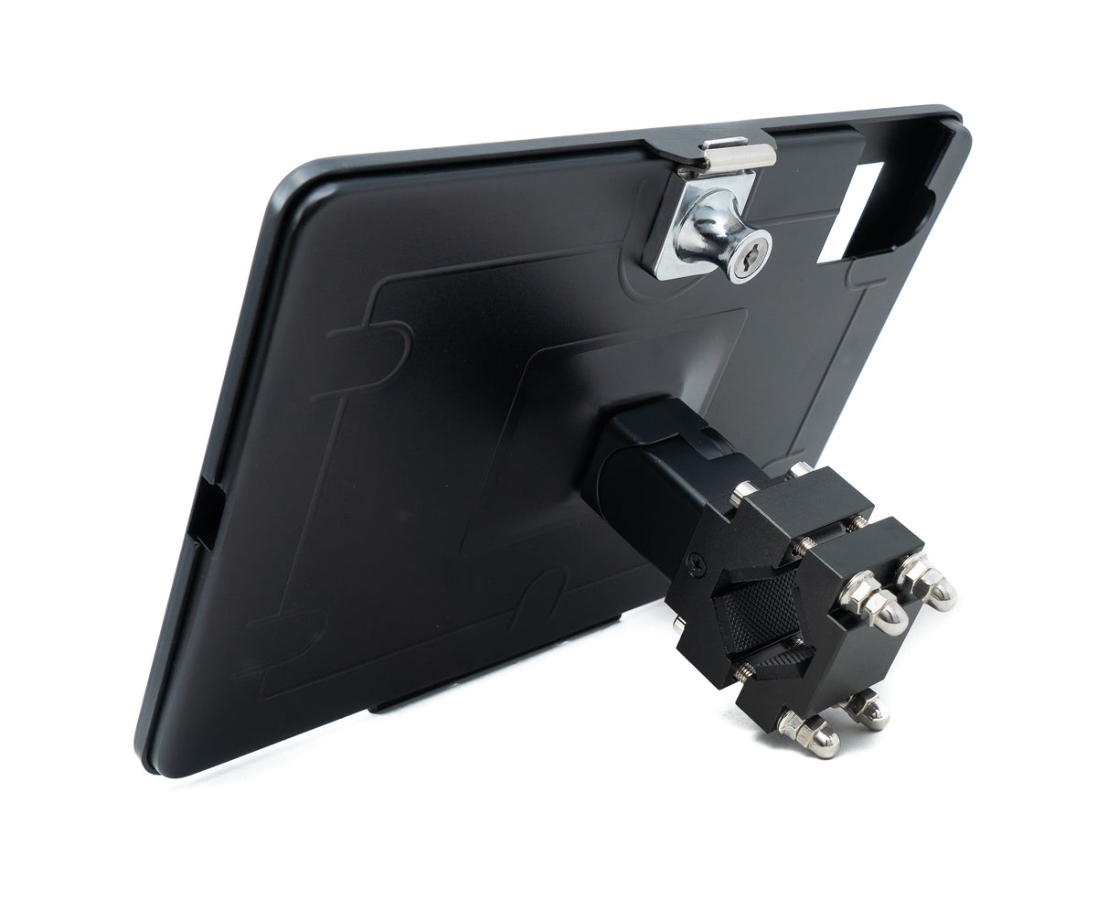 SYSTEM-S pole mount clamp 360° stand lockable for iPad 10 Pro 11 Air 4 5