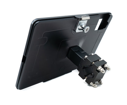 SYSTEM-S pole mount clamp 360° stand lockable for iPad 10 Pro 11 Air 4 5