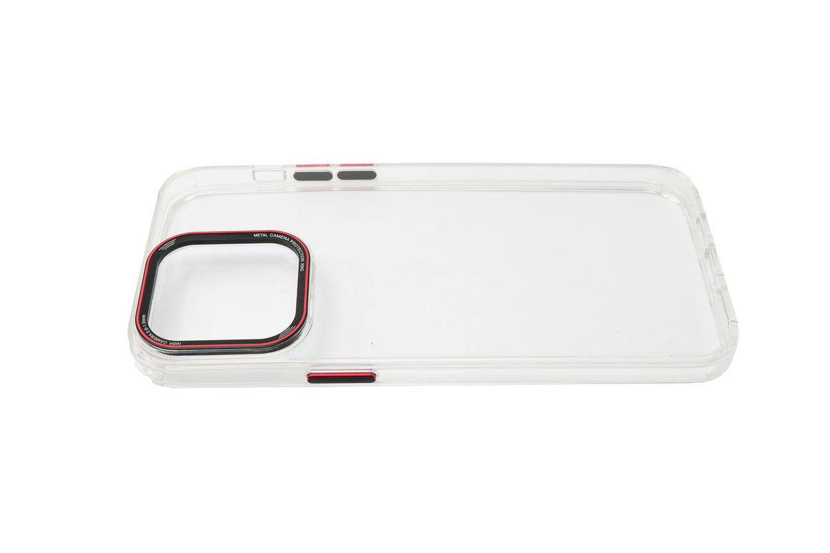 SYSTEM-S protective case shockproof made of TPU in white transparent case for iPhone 14 Pro Max