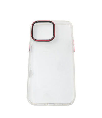 SYSTEM-S protective case shockproof made of TPU in white transparent case for iPhone 14 Pro Max