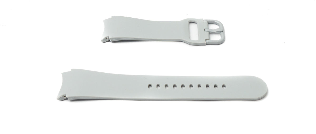 SYSTEM-S 20 mm silicone strap for Samsung Galaxy Watch 5 4 Smartwatch in grey