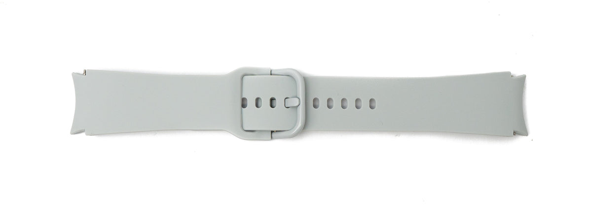 SYSTEM-S 20 mm silicone strap for Samsung Galaxy Watch 5 4 Smartwatch in grey