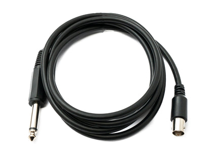 SYSTEM-S Audio Cable 180 cm 6.35 mm Jack Plug to BNC Plug AUX in Black