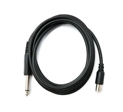 SYSTEM-S Audio Cable 180 cm 6.35 mm Jack Plug to BNC Plug AUX in Black
