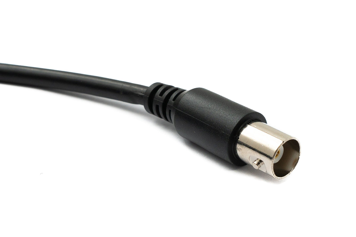 SYSTEM-S Audio Cable 180 cm 6.35 mm Jack Plug to BNC Plug AUX in Black