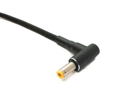 DC 20V Kabel 15 cm 5,5 x 2,5 Stecker zu USB 3.1 Typ C Buchse geflochten Winkel | System-S
