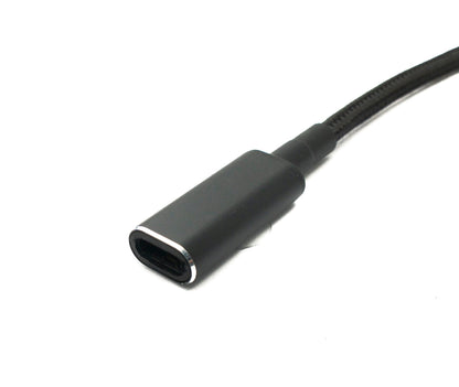 DC 20V Kabel 15 cm 5,5 x 2,5 Stecker zu USB 3.1 Typ C Buchse geflochten Winkel | System-S