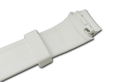 SYSTEM-S flexible silicone 20mm strap for Huawei Watch 2 Smartwatch in white