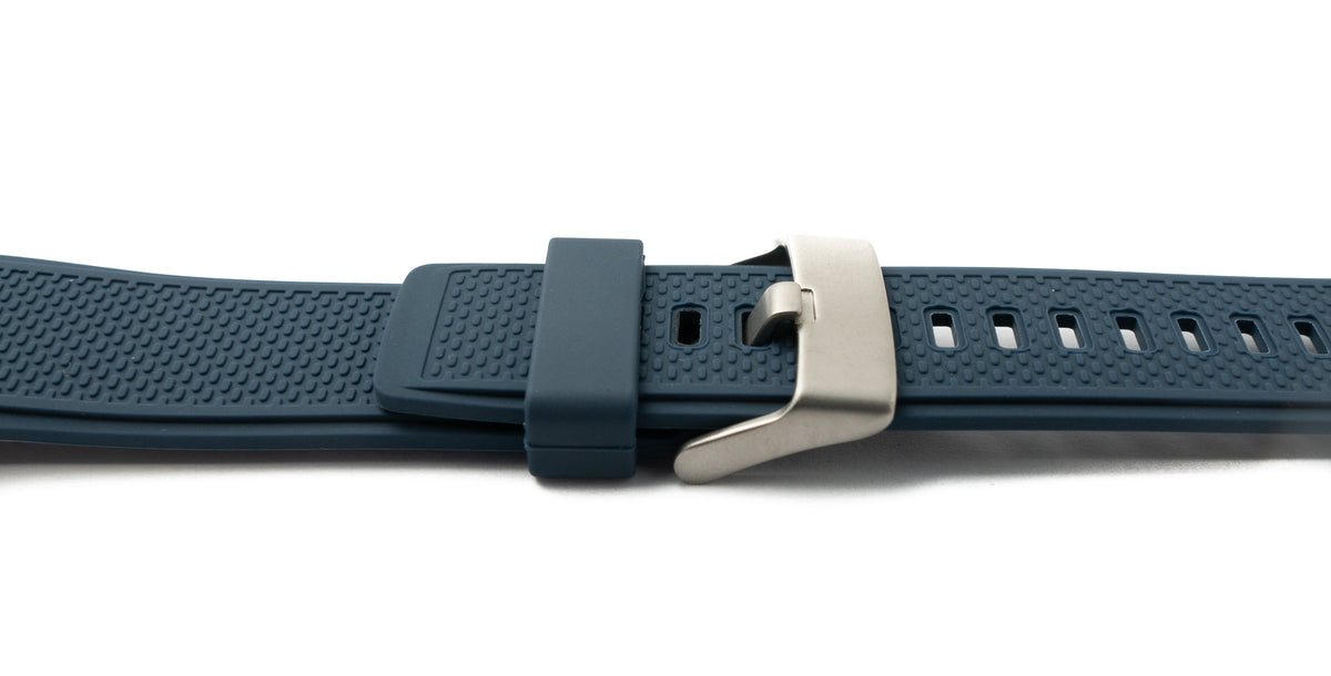 SYSTEM-S flexible silicone 20mm strap for Huawei Watch 2 Smartwatch in blue 