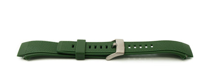 SYSTEM-S flexible silicone 20mm strap for Huawei Watch 2 Smartwatch in green 
