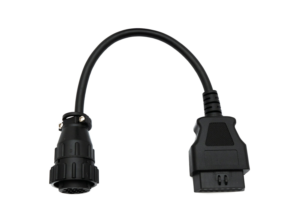 OBD Kabel 20 cm OBD 2 Buchse für Scania 16pin in Schwarz für Auto Diagnose | System-S