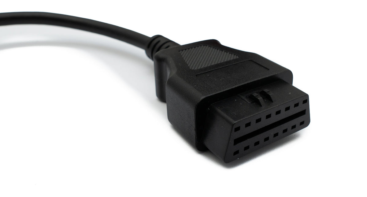 OBD Kabel 20 cm OBD 2 Buchse für Scania 16pin in Schwarz für Auto Diagnose | System-S