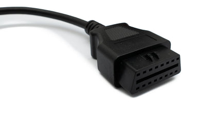 OBD Kabel 20 cm OBD 2 Buchse für Scania 16pin in Schwarz für Auto Diagnose | System-S