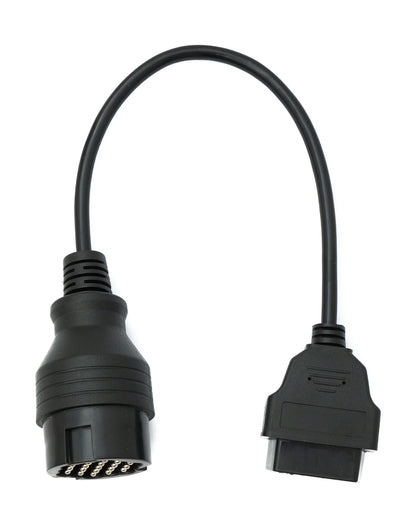 SYSTEM-S OBD cable 30 cm OBD 2 socket for Porsche 19-pin in black for car diagnostics