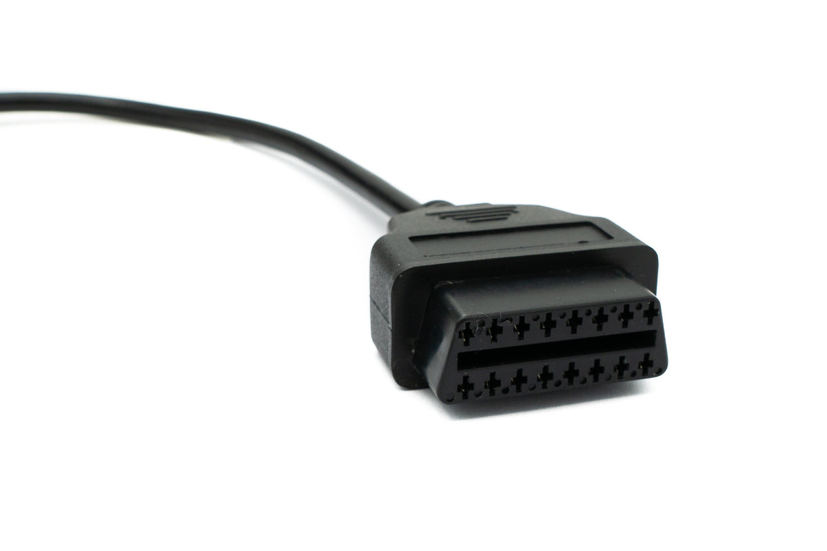 SYSTEM-S OBD cable 30 cm OBD 2 socket for Porsche 19-pin in black for car diagnostics