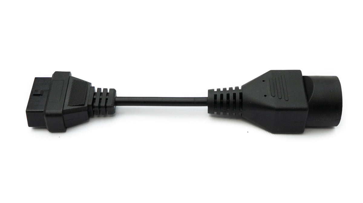SYSTEM-S OBD cable 10 cm OBD 2 socket for Mazda 17-pin in black for car diagnostics