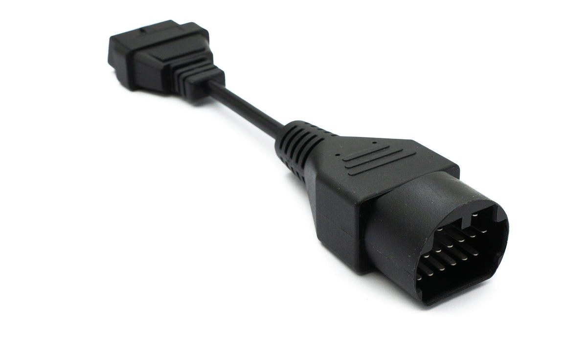SYSTEM-S OBD cable 10 cm OBD 2 socket for Mazda 17-pin in black for car diagnostics