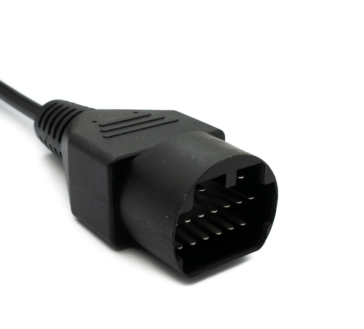 SYSTEM-S OBD cable 10 cm OBD 2 socket for Mazda 17-pin in black for car diagnostics