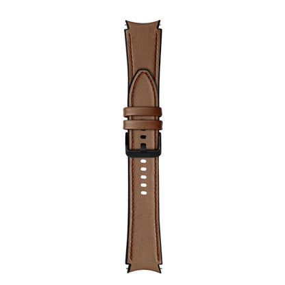 Armband flexibel aus Silikon 20mm für Samsung Galaxy Watch 4 Smartwatch Braun | System-S