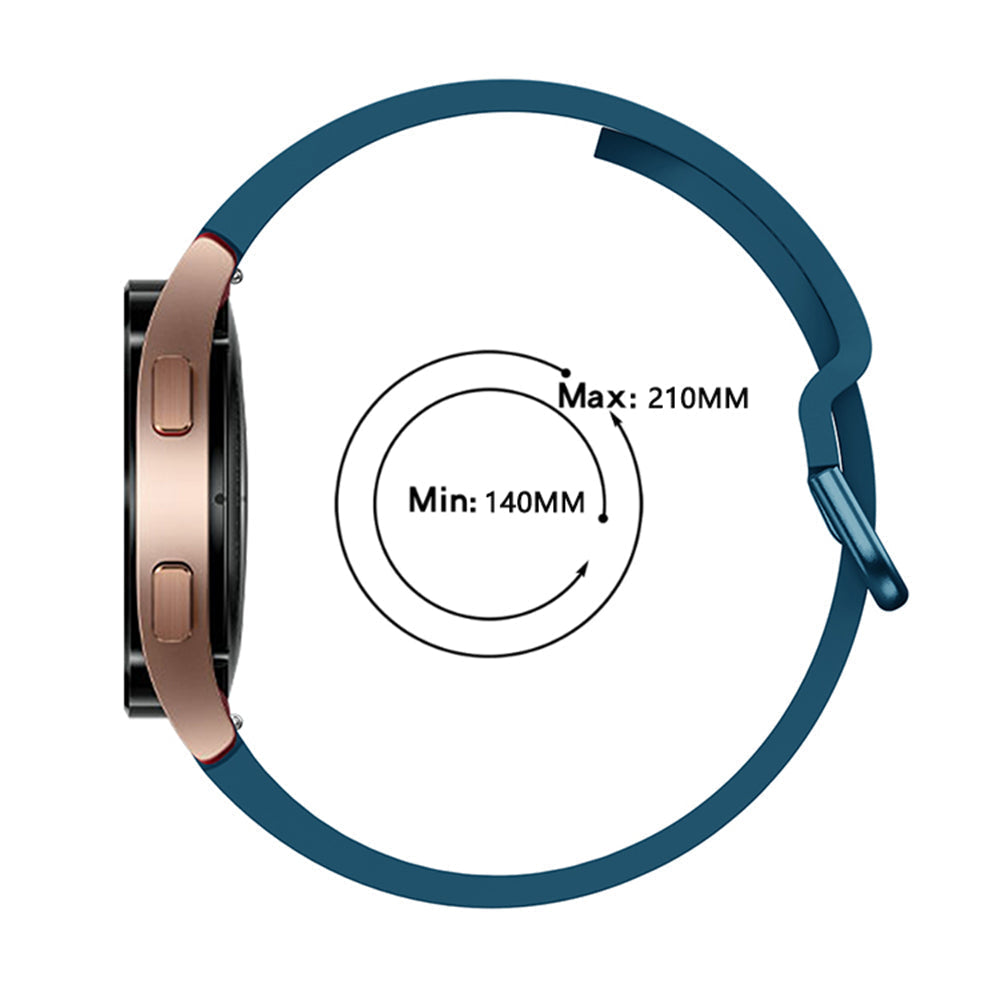 SYSTEM-S flexible silicone strap 20mm for Samsung Galaxy Watch 4 Smartwatch turquoise