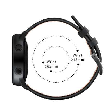 SYSTEM-S flexible silicone strap 20mm for Samsung Galaxy Watch 4 Smartwatch Black