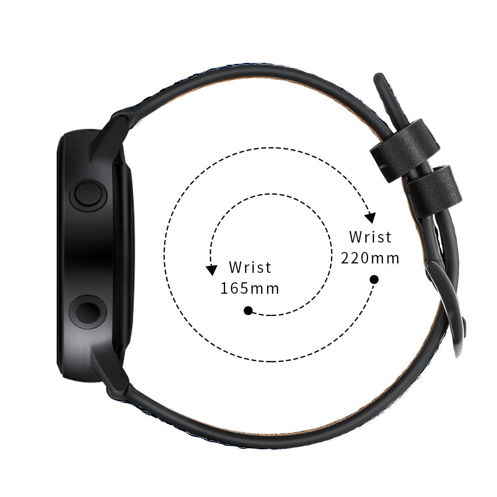 SYSTEM-S flexible silicone strap 20mm for Samsung Galaxy Watch 4 Smartwatch Black