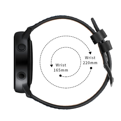 SYSTEM-S flexible silicone strap 20mm for Samsung Galaxy Watch 4 Smartwatch Black