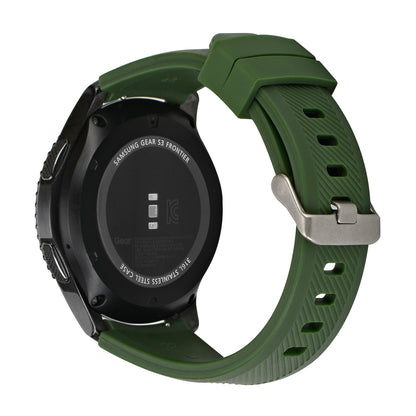 SYSTEM-S flexible silicone 20mm strap for Huawei Watch 2 Smartwatch in green 