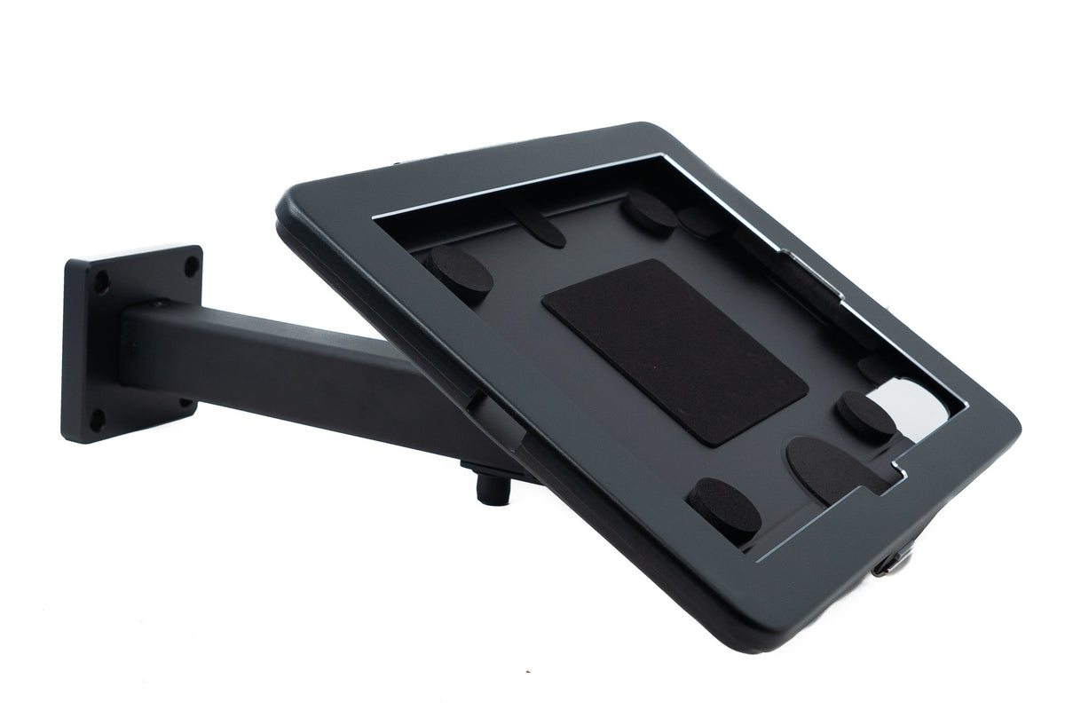 SYSTEM-S Wandhalterung 360° Tischständer abschließbar für iPad 10 Pro 11 Air 4 5 Schwarz - DREIKS