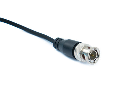 SYSTEM-S 2x UTP cable 10 cm screw lock to BNC connector for HD cameras adapter in black