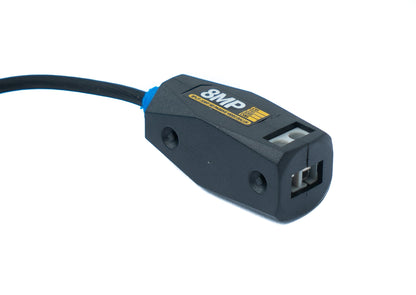 SYSTEM-S 2x UTP cable 10 cm screw lock to BNC connector for HD cameras adapter in black