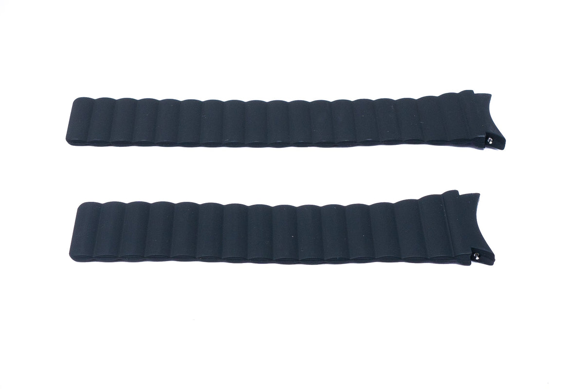 SYSTEM-S 20 mm silicone magnetic strap for Samsung Galaxy Watch 5 4 in black