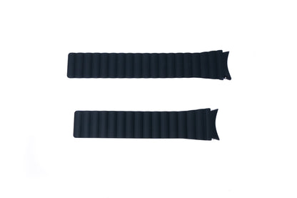 SYSTEM-S 20 mm silicone magnetic strap for Samsung Galaxy Watch 5 4 in black