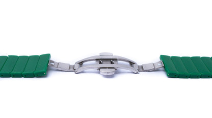 SYSTEM-S 20 mm PC strap with butterfly clasp for Smartwatch in green