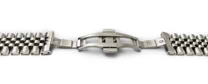 SYSTEM-S 20 mm metal strap for Samsung Galaxy Watch 4 Smartwatch in grey