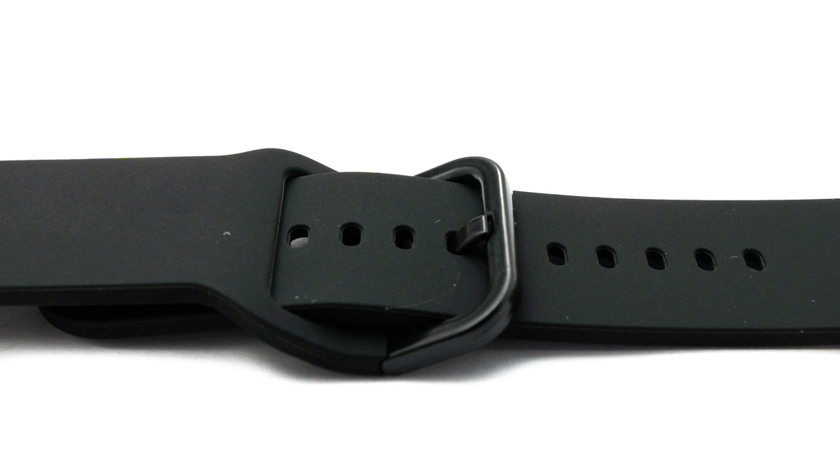 SYSTEM-S 22 mm silicone strap for Galaxy Watch 6 Smartwatch in black