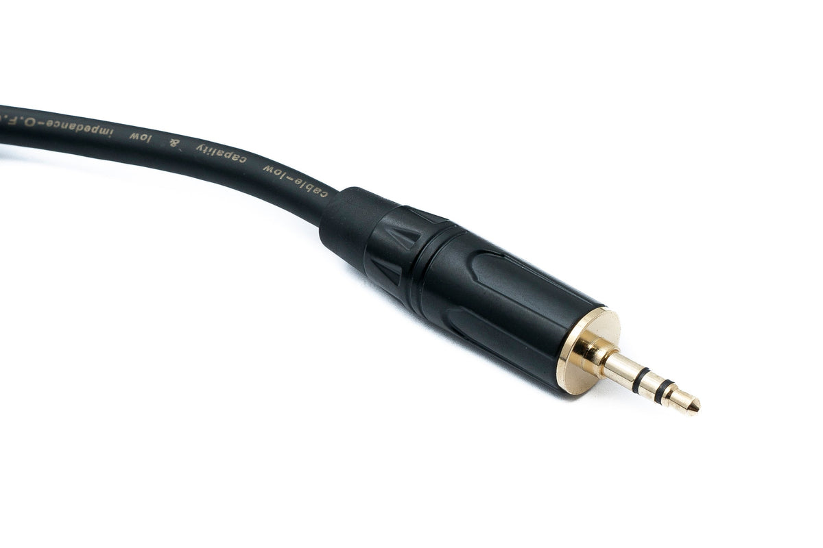 SYSTEM-S Audio Cinch 2 RCA cable 100 cm plug to jack AUX 3.5 mm 3-pin plug