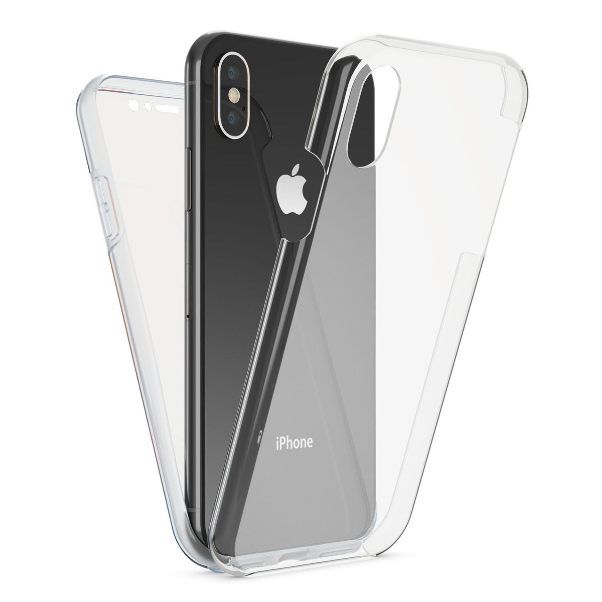 NALIA 360° Hülle für iPhone X / XS – Vorne & Hinten Schutz – 360GUARD (Full-Body Case) – Marke aus Berlin