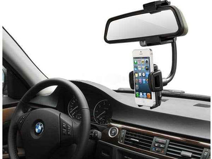 System-S KFZ Auto Rückspiegel Halterung Halter Haltearm für GPS Handy Smartphone und andere Geräte - DREIKS