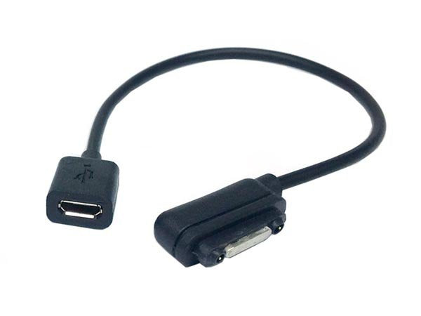 System-S Magnetic USB Cable Charging Cable to Micro USB Input for Sony Xperia Z1 Xperia Z2 Compact 10 cm