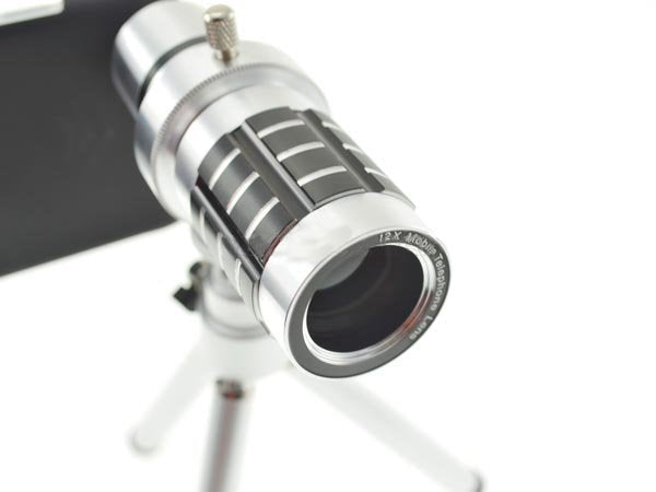 System-S 12x Telescope Telephoto Zoom Lens with Hard Case and Mini Tripod for iPhone 6