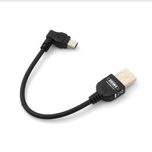 SYSTEM-S Mini USB Kabel  10 cm 90° gewinkelt - DREIKS