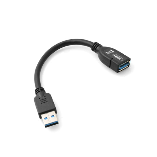 System-S USB 3.0 Typ A (male) auf USB 3.0 Typ A (female) Ladekabel Datenkabel Verlängerungskabel 11 cm - DREIKS