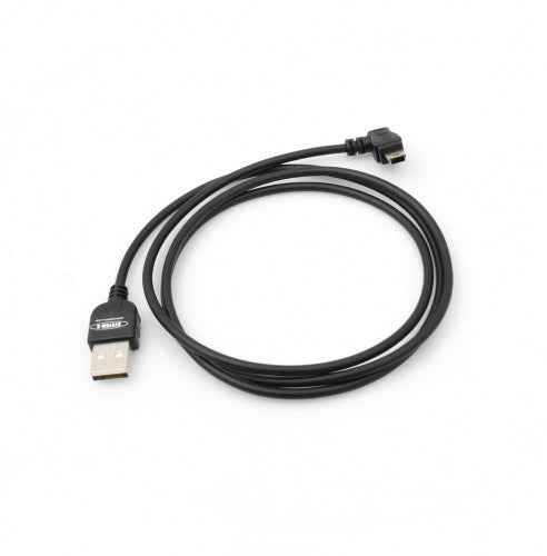 System-S 1 m meter Mini USB Kabel 90 grad links gewinkelt Winkelstecker Datenkabel Ladekabel - DREIKS