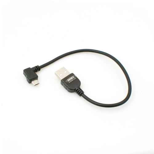 System-S Micro USB Kabel Winkel 90 grad links male 20 cm - DREIKS
