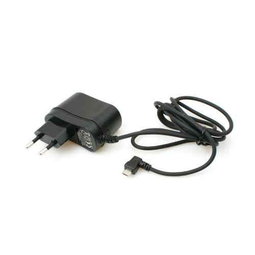System-S Micro USB 2.0 Netzteil 90 Grad gewinkelt Winkelstecker (links/male) Ladekabel Reiseladegerät 1,5 m (Eurostecker Typ C) - DREIKS