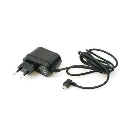 System-S Micro USB 2.0 Netzteil 90 Grad gewinkelt Winkelstecker (links/male) Ladekabel Reiseladegerät 1,5 m (Eurostecker Typ C) - DREIKS