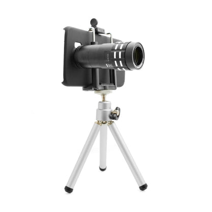 Linsenset Objektiv (20X Mikroskop / Weitwinkel 0.68X (+Macro 1.25X) / Fischauge 180° / 2X / 9X / 12X Telefoto) mit Mini Stativ und Case für Samsung Galaxy S6 | System-S